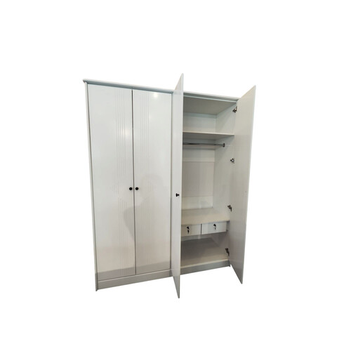 SN 8039 4W 4 DOOR WARDROBE-WHITE
